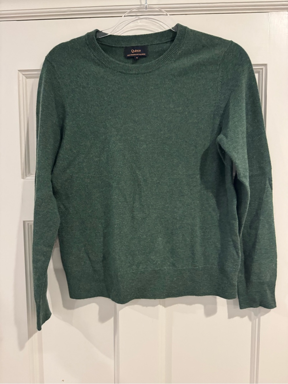 Quince Women's Forest Green Crewneck Sweater